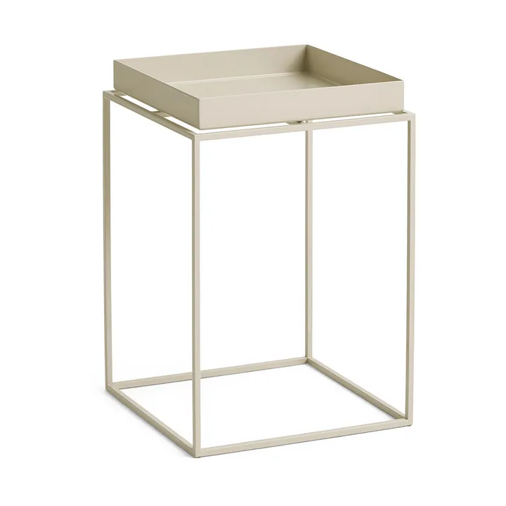 Tray Table medium bijzettafel - Warm beige, 30x30x44 cm - HAY