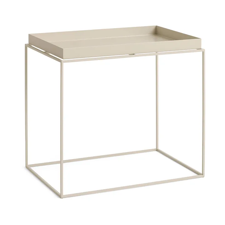 Tray Table medium bijzettafel - Warm beige, 40x60x54 cm - HAY