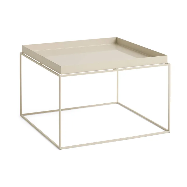 Tray Table medium bijzettafel - Warm beige, 60x60x39 cm - HAY