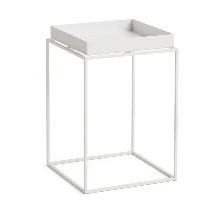 Tray Table medium bijzettafel - White, 30x30x44 cm - HAY