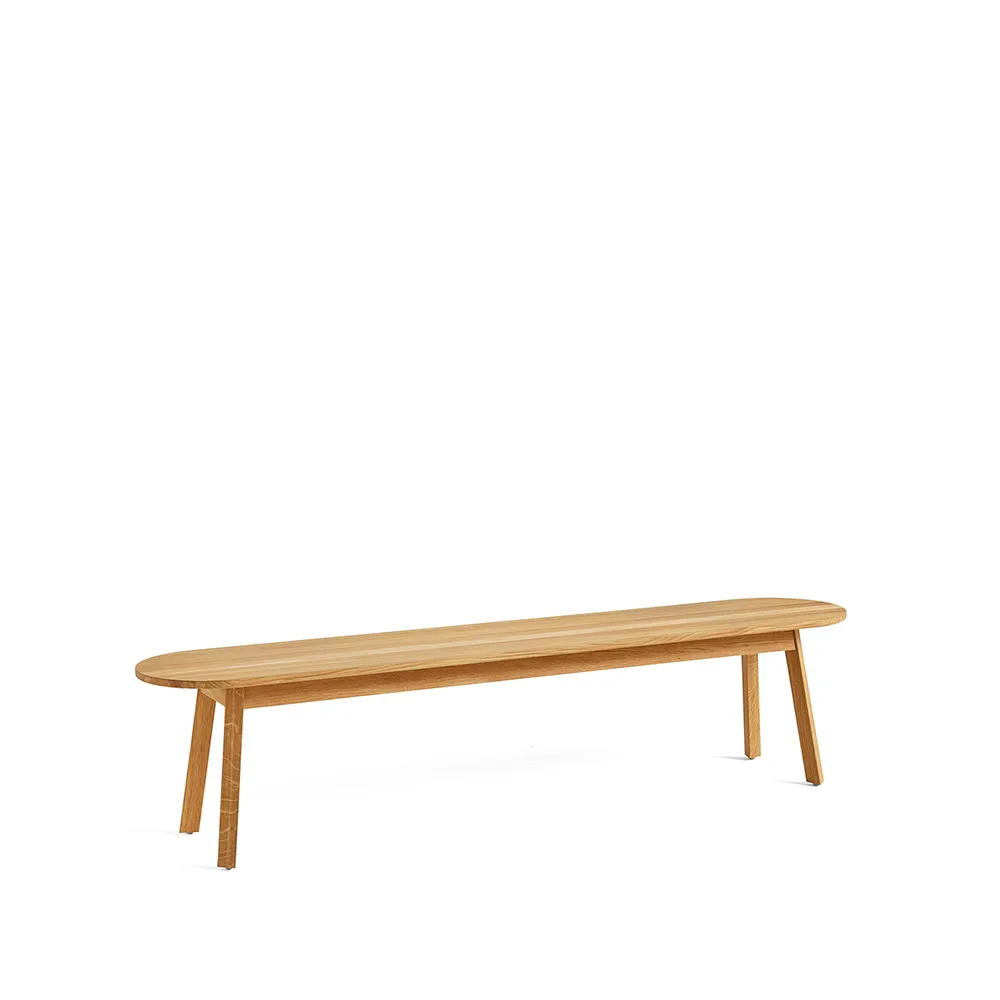 Triangle Leg bank, Geolied eiken, 200 cm HAY