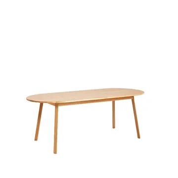 Triangle Leg eettafel - Gelakt eiken, 200x85 cm - HAY