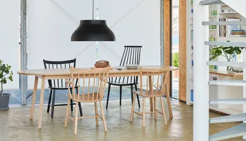 Triangle Leg eettafel - Geolied eiken, 200x85 cm - HAY
