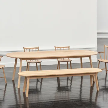 Triangle Leg eettafel - Geolied eiken, 250x85 cm - HAY