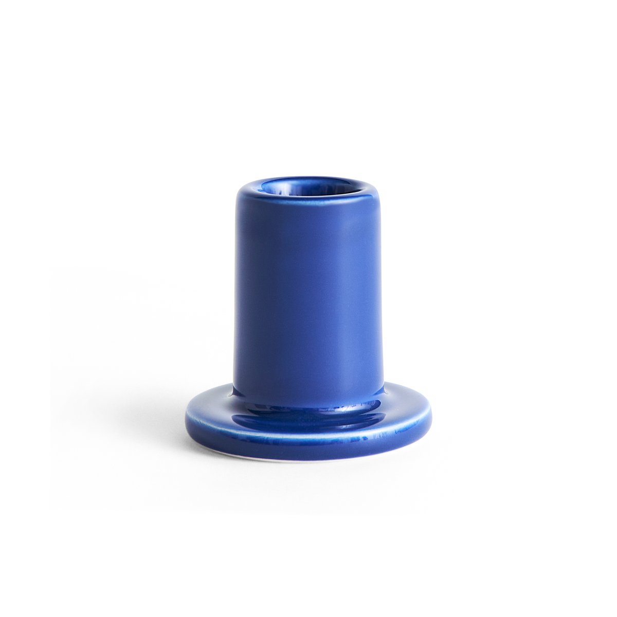 HAY Tube kandelaar 5 cm Blue | Scandinavisch Interieur | Kandelaars | Blauw