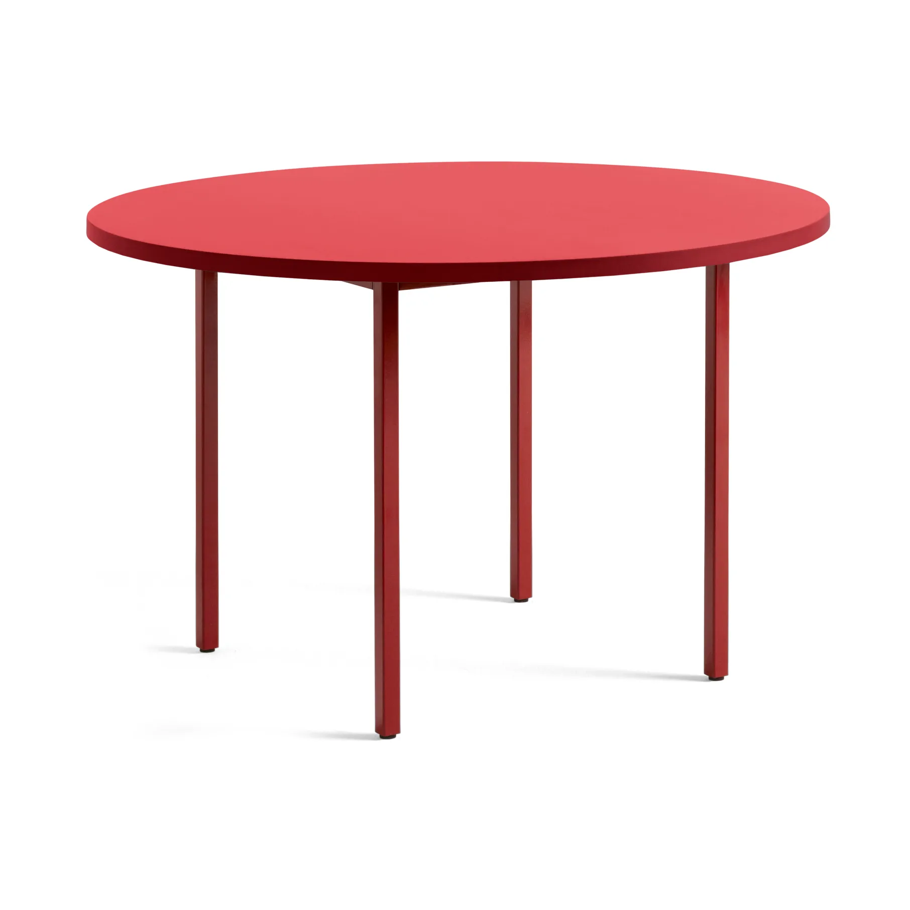 Two-Colour eettafel Ø120 cm, Maroon red-red HAY