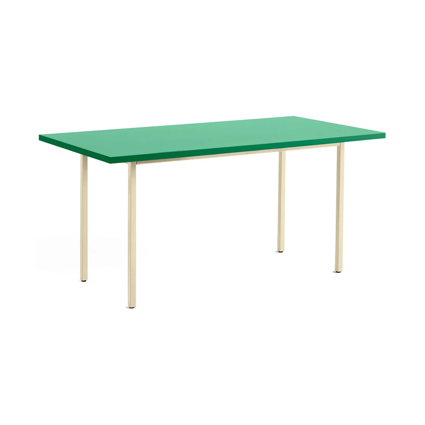 Two-Colour eettafel 82x160 cm, Ivory-green mint HAY