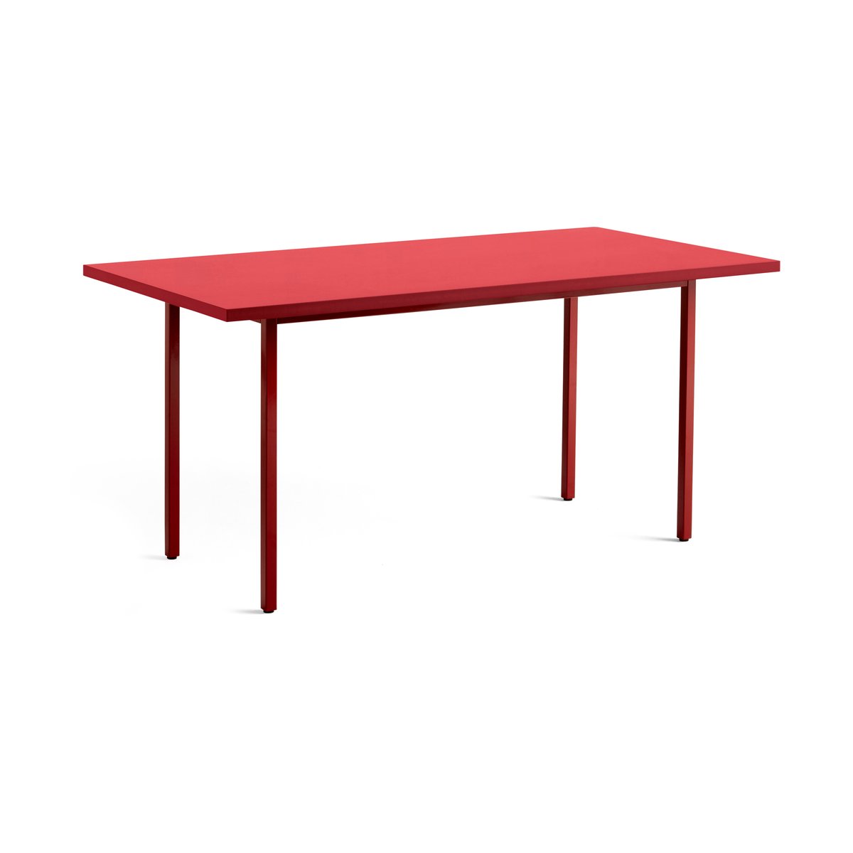 HAY Two-Colour eettafel 82x160 cm Maroon red-red | Scandinavisch Interieur | Eettafels | Rood
