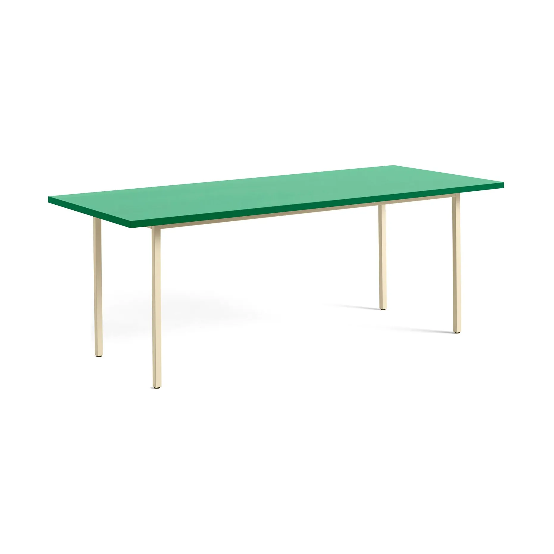 Two-Colour eettafel 90x200 cm, Ivory-green mint HAY