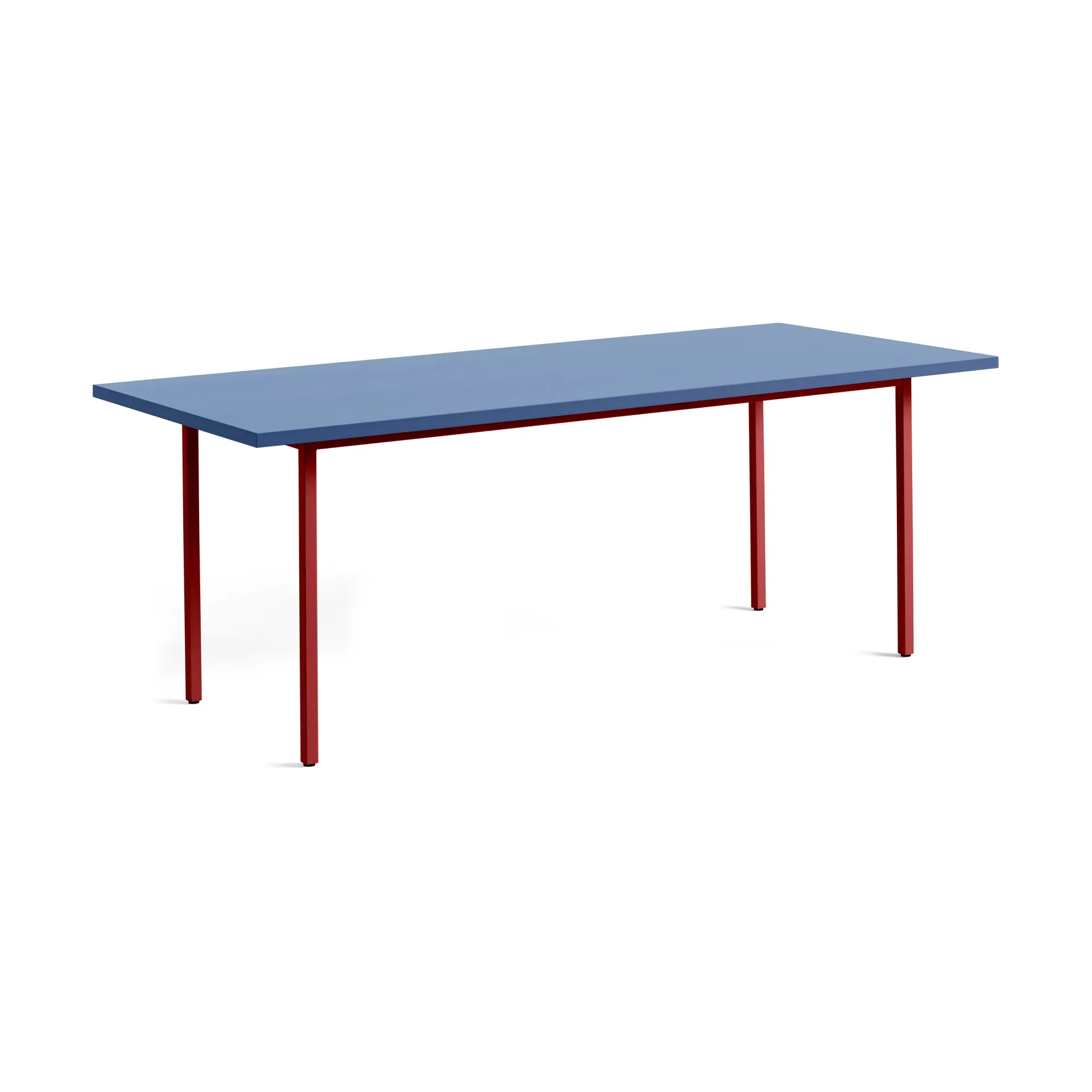 Two-Colour eettafel 90x200 cm, Maroon red-blue HAY