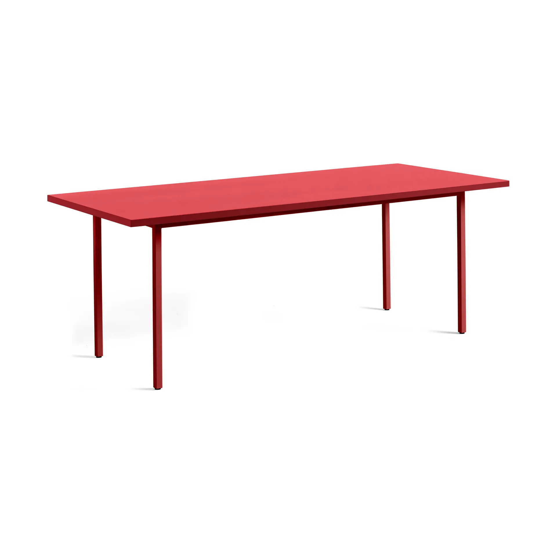Two-Colour eettafel 90x200 cm, Maroon red-red HAY