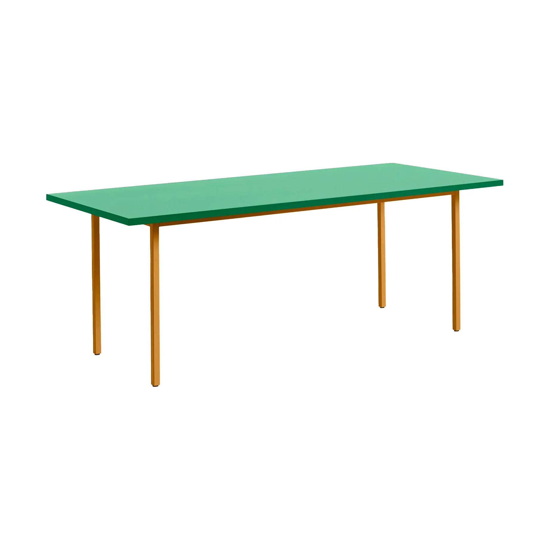 Two-Colour eettafel 90x200 cm, Ochre-green mint HAY