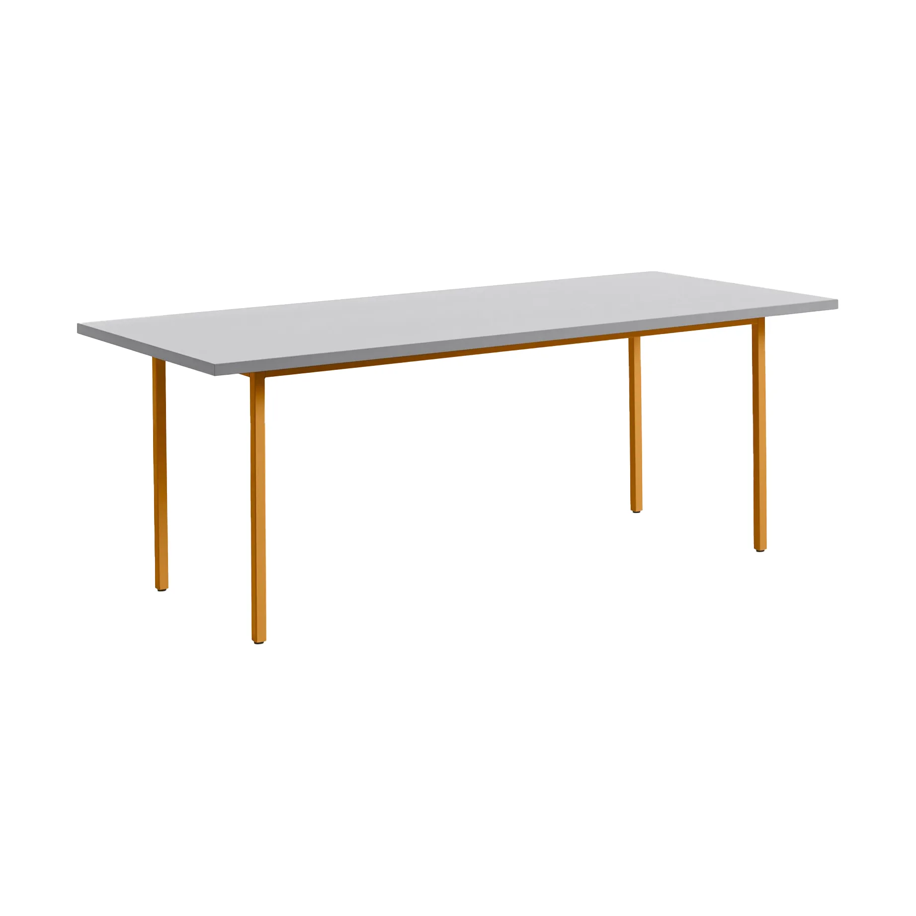 Two-Colour eettafel 90x200 cm, Ochre-light grey HAY