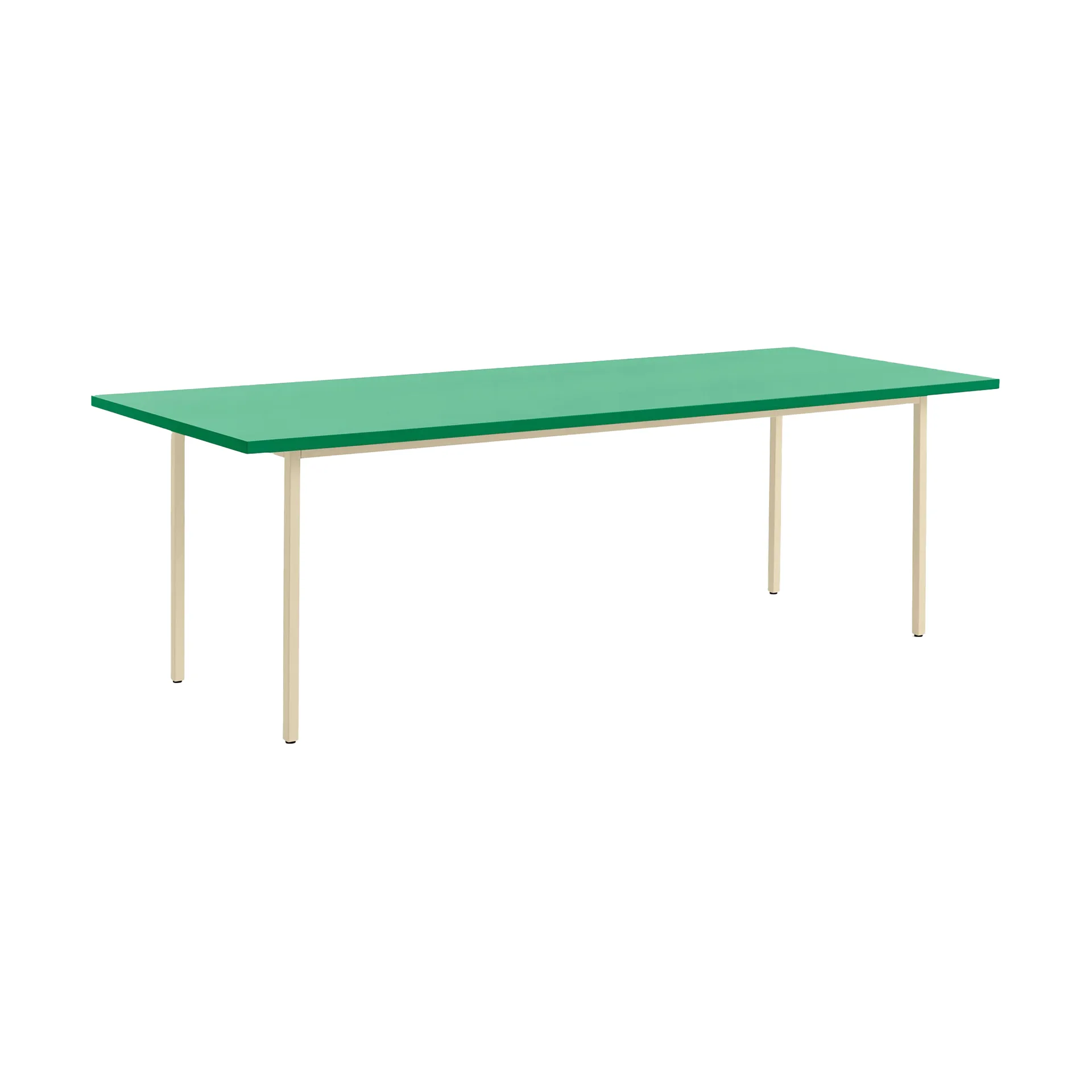 Two-Colour eettafel 90x240 cm, Ivory-green mint HAY