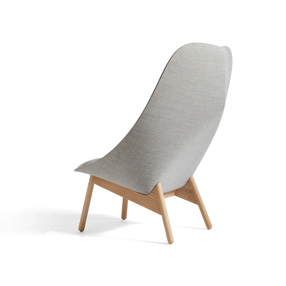 Uchiwa Quilt loungestoel, Mode 002 Intaglio–eiken–achterzijde Remix 123 HAY