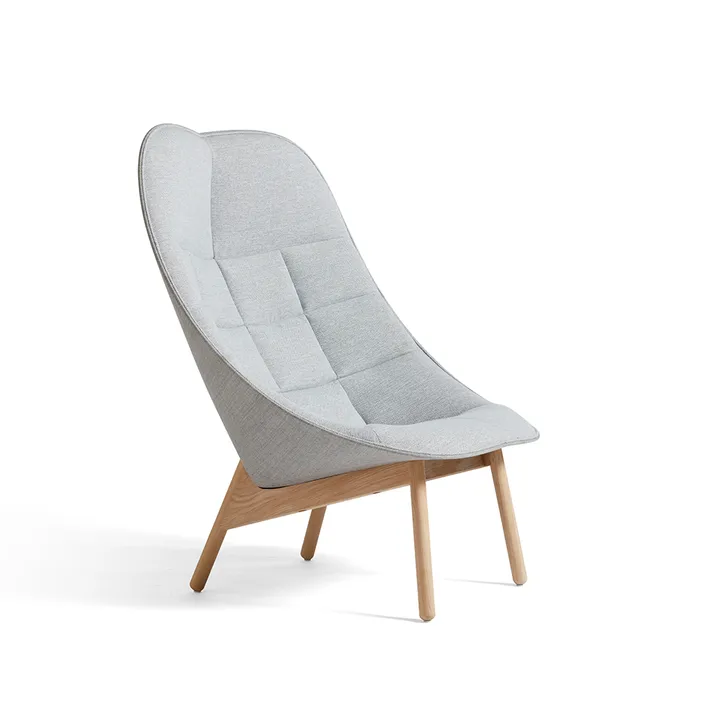 Uchiwa Quilt loungestoel - Mode 002 Intaglio–eiken–achterzijde Remix 123 - HAY