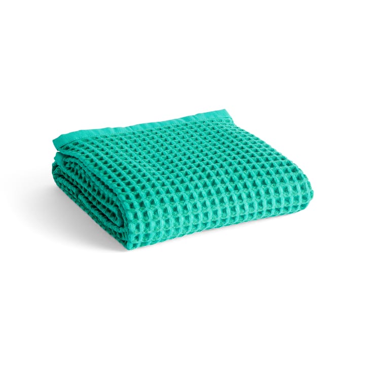 Waffle badhanddoek 70x140 cm, Emerald green HAY