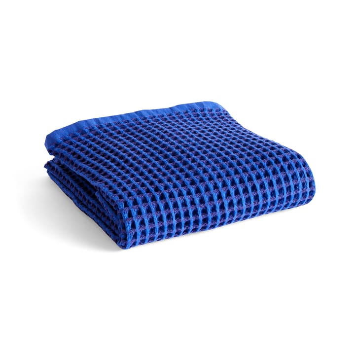 Waffle badhanddoek 70x140 cm - Vibrant blue - HAY