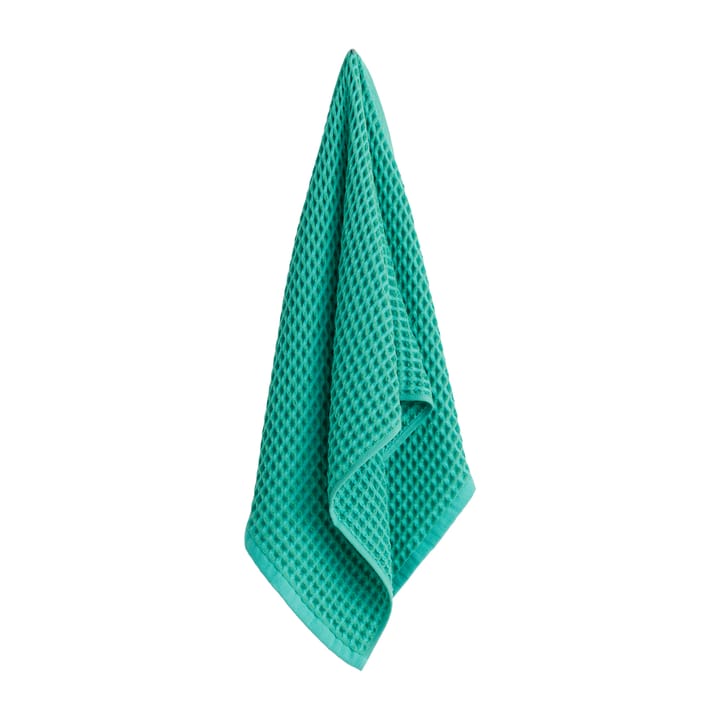 Waffle handdoek 50x100 cm - Emerald green - HAY