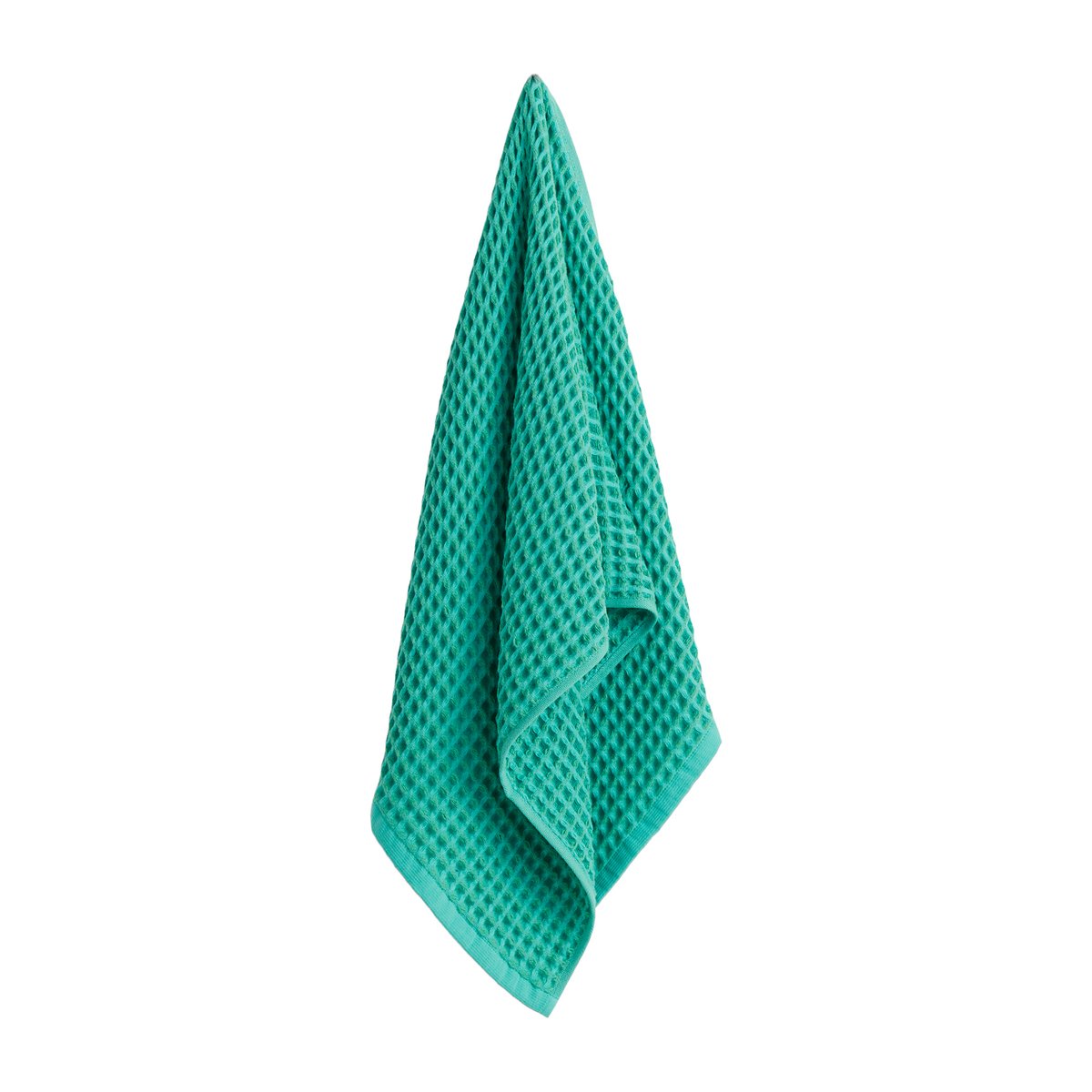 HAY Waffle handdoek 50x100 cm Emerald green | Scandinavisch Interieur | Handdoeken | Groen