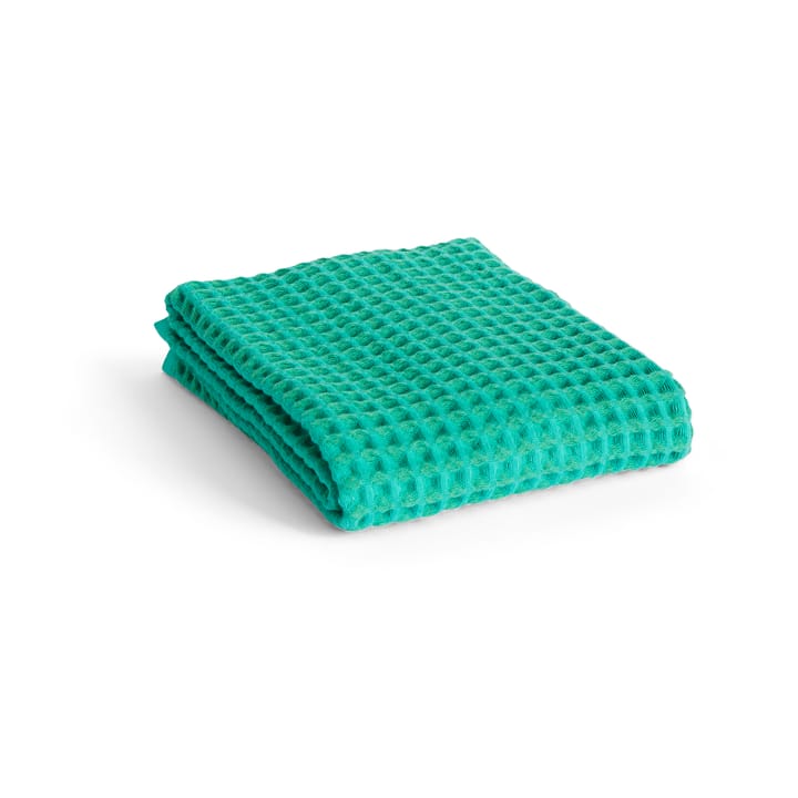 Waffle handdoek 50x100 cm - Emerald green - HAY