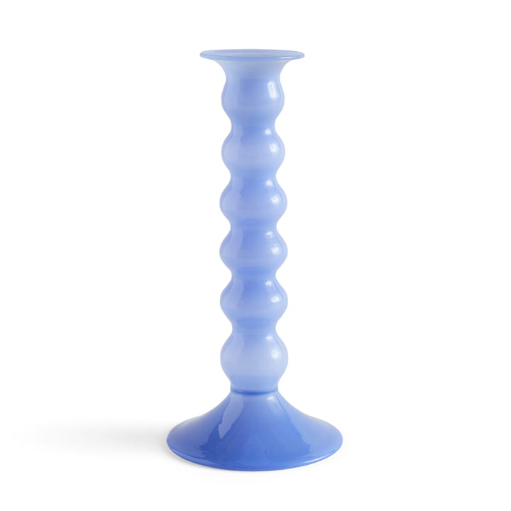Wavy kandelaar groot 21 cm - Jade light blue - HAY