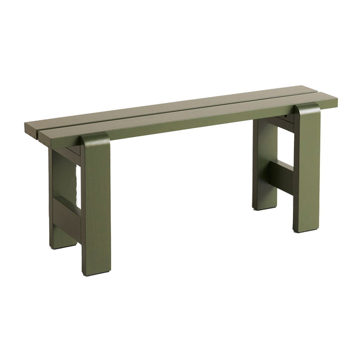 HAY Weekday bank 111x23 cm gelakt sparrenhout Olive
