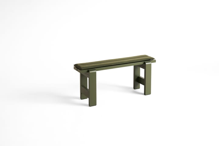 Weekday bank 111x23 cm gelakt sparrenhout, Olive HAY