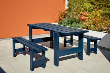 Weekday tafel 180x66 cm gelakt sparrenhout - Steel blue - HAY
