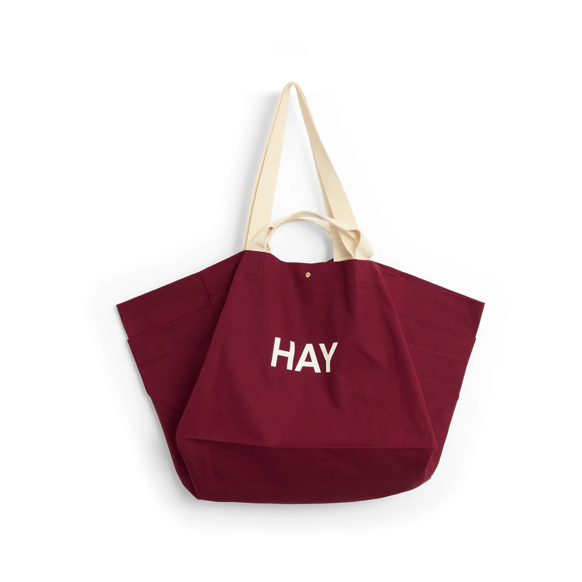 Weekend Bag Organic tas L, Burgundy HAY
