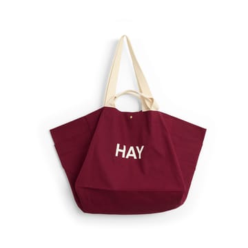Weekend Bag Organic tas L - Burgundy - HAY