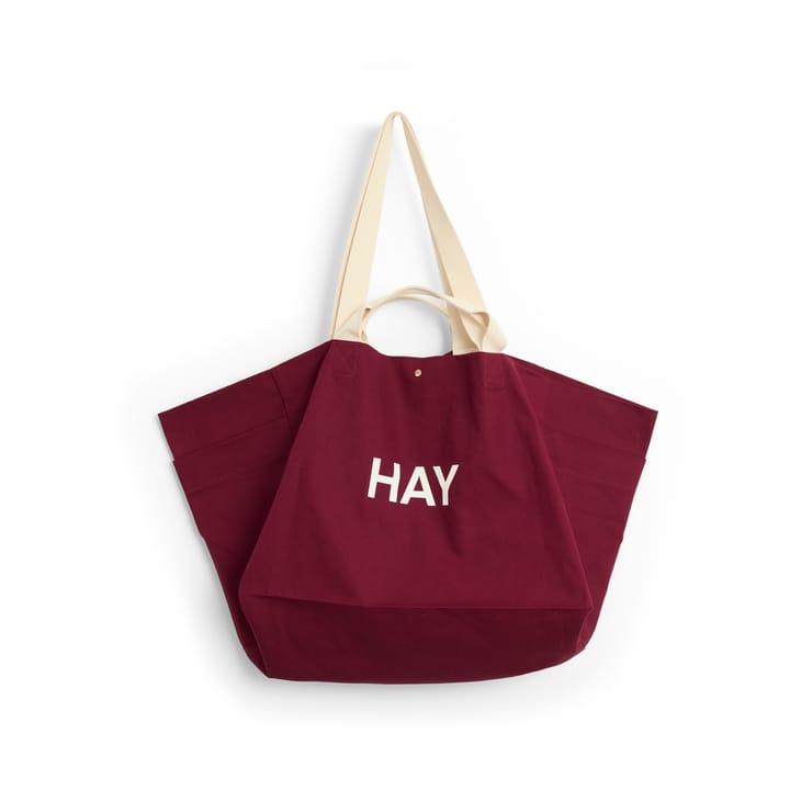 Weekend Bag Organic tas L - Burgundy - HAY