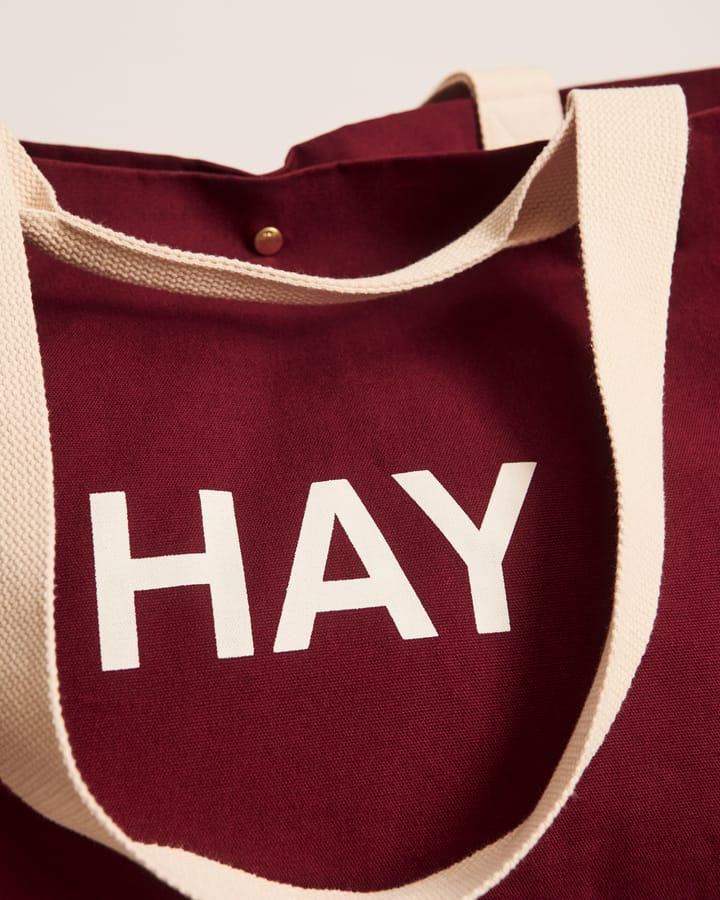 Weekend Bag Organic tas L, Burgundy HAY