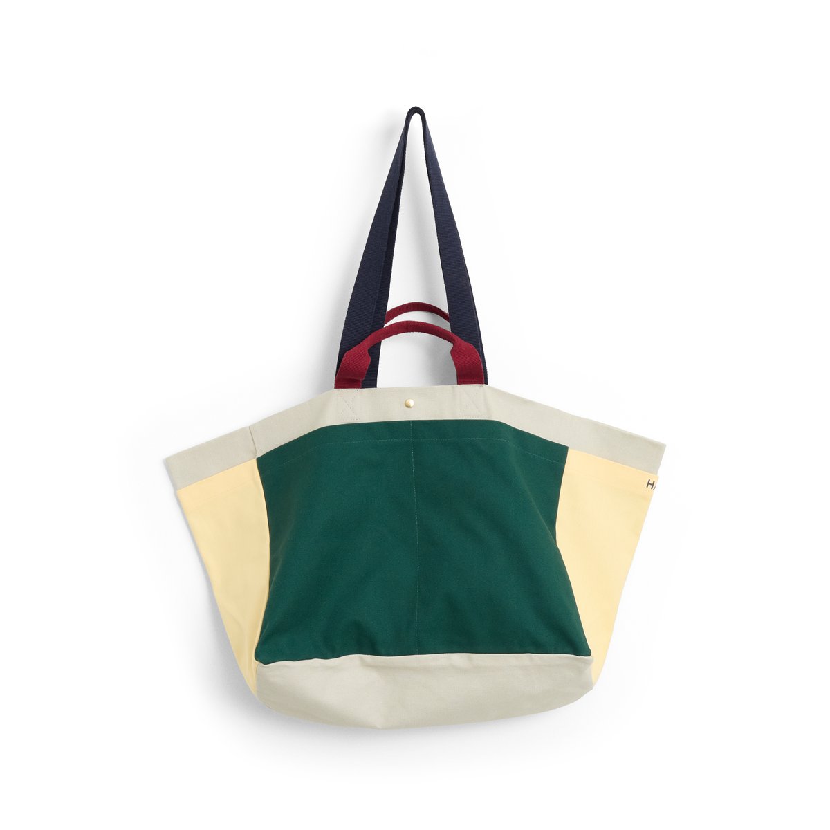 HAY Weekend Bag Organic tas M Dark green multi | Scandinavisch Interieur | Opbergmanden | Multi