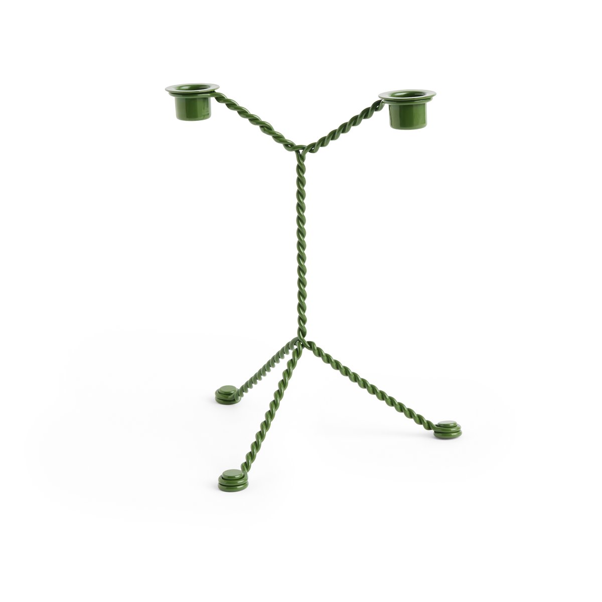 HAY Wire kandelaar Green | Scandinavisch Interieur | Kaarsenhouders & kaarsenborden | Groen