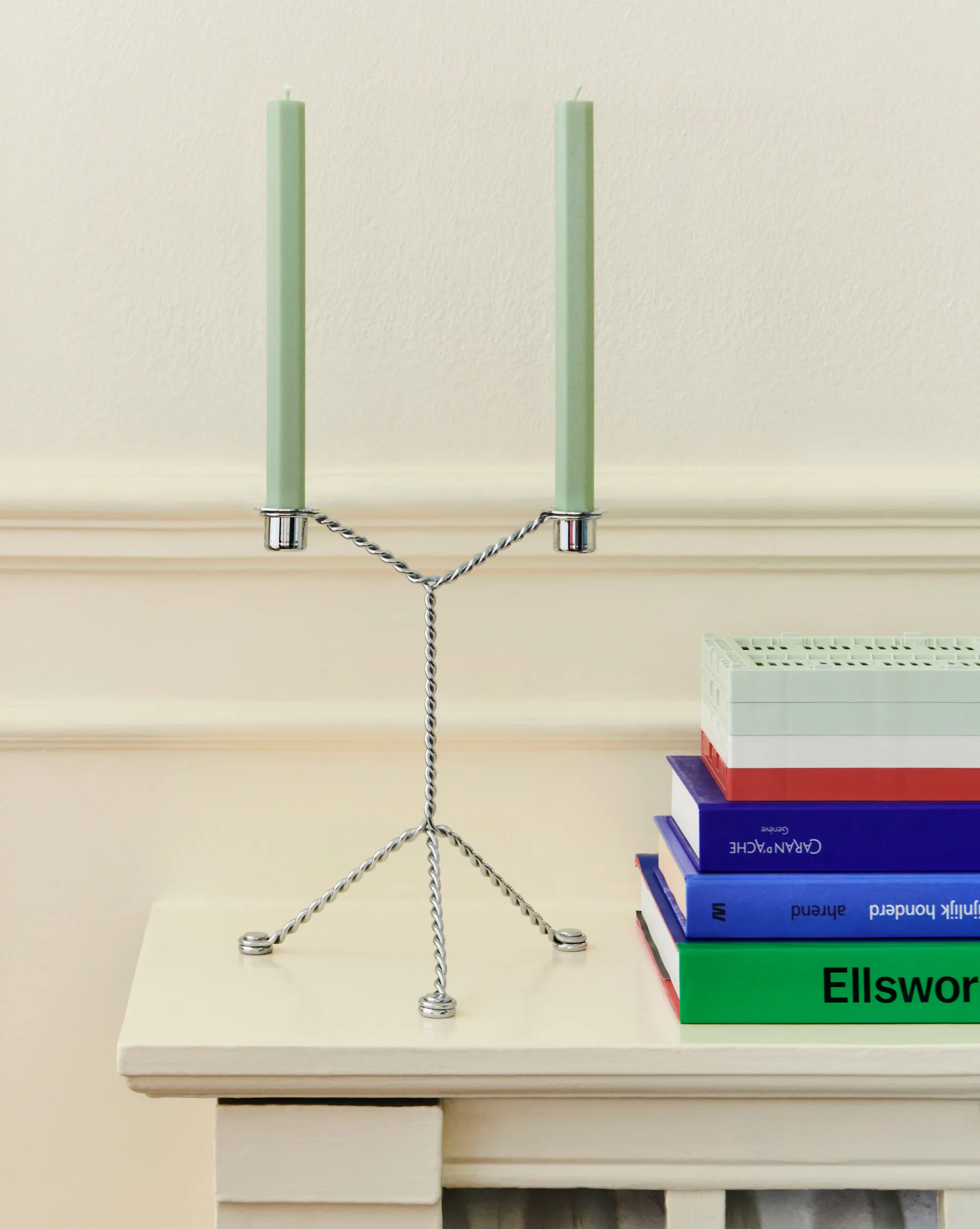 Wire kandelaar, Mirror HAY