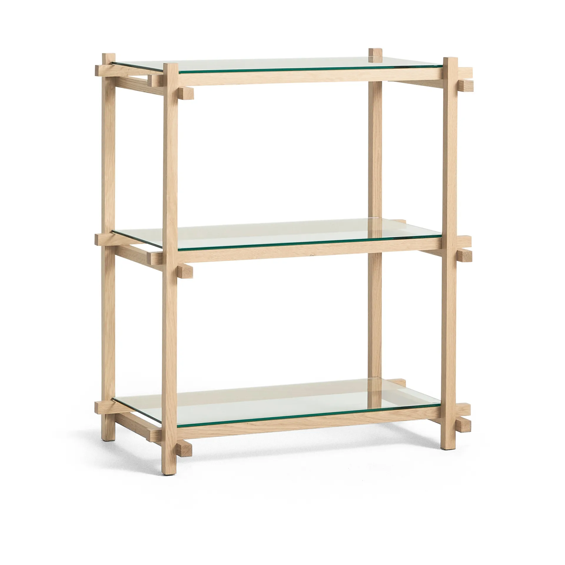 Woody Column plank, Eiken-helder glas, laag HAY