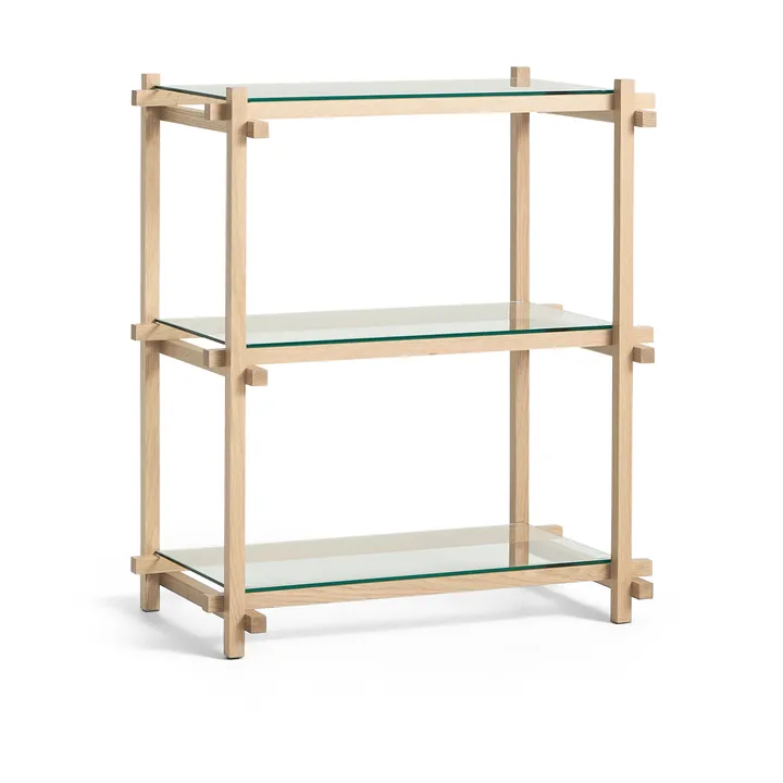 Woody Column plank - Eiken-helder glas, laag - HAY