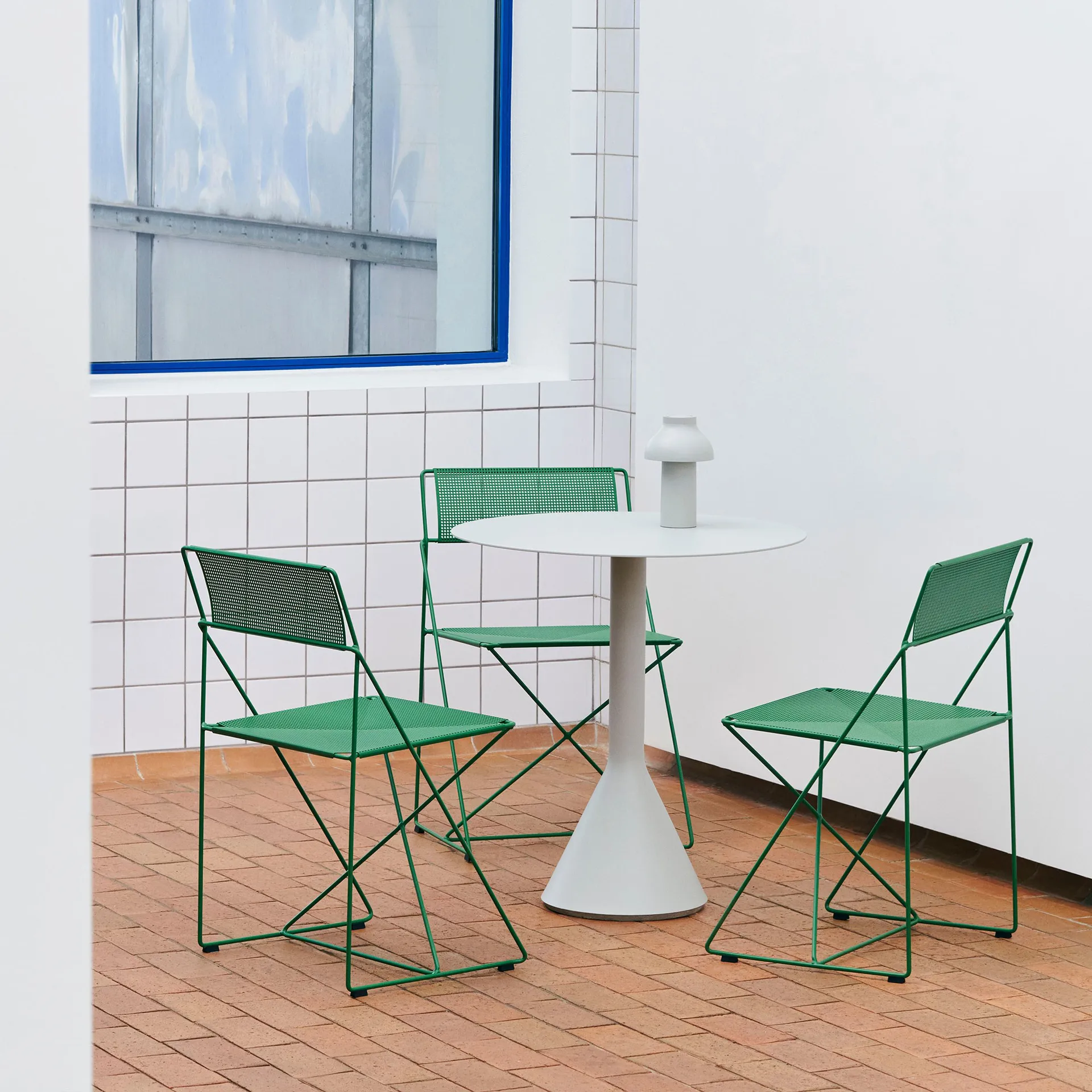 X-Line Indoor Outdoor stoel, Leek green HAY