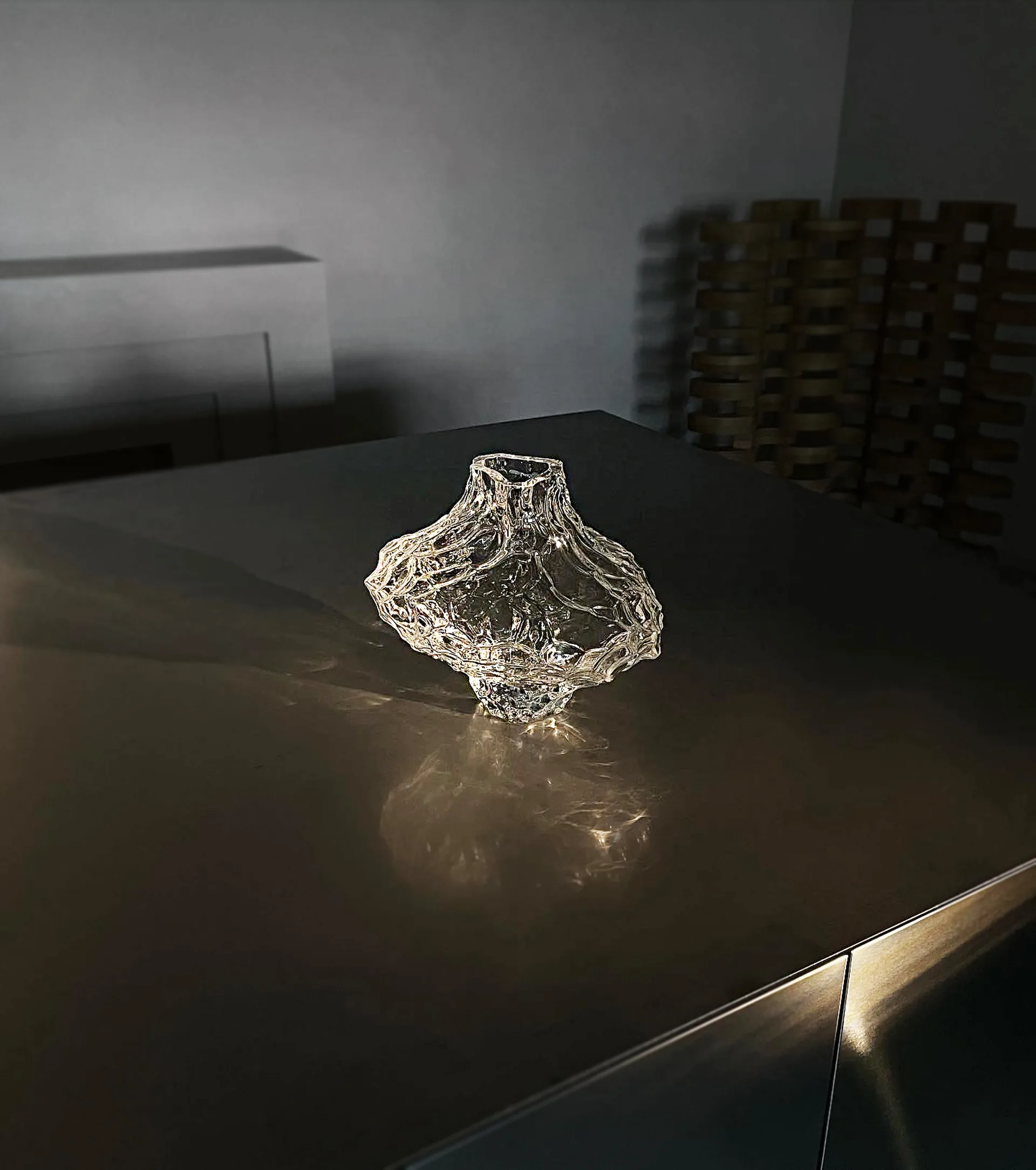 Canyon Large vaas 23 cm, Clear Hein Studio