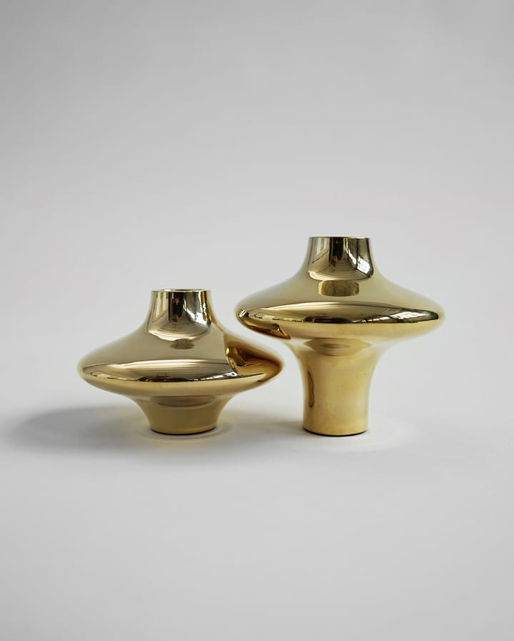 Doublet no. 01 kleine kaarsenhouder - Brass - Hein Studio