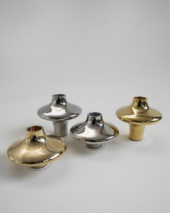 Doublet no. 01 kleine kaarsenhouder, Brass Hein Studio
