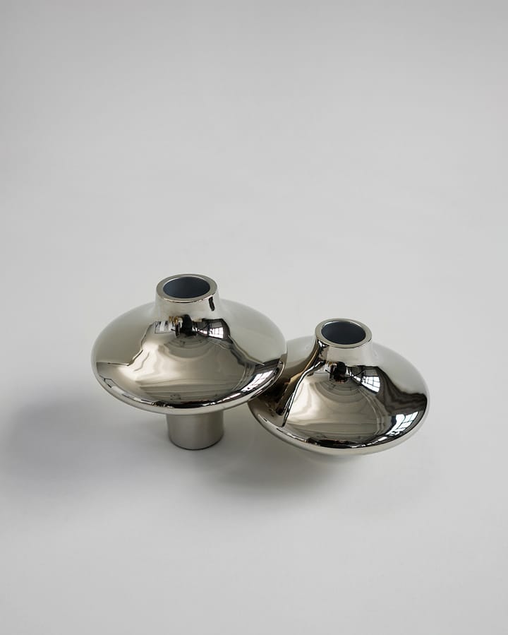 Doublet no. 01 kleine kaarsenhouder, Chrome Hein Studio