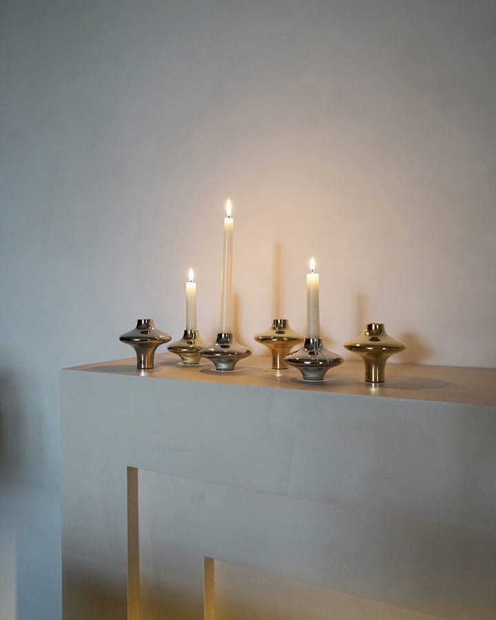 Doublet no. 02 grote waxinelichtjeshouder, Brass Hein Studio