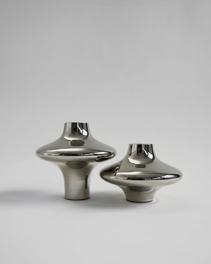 Doublet no. 02 grote waxinelichtjeshouder, Chrome Hein Studio
