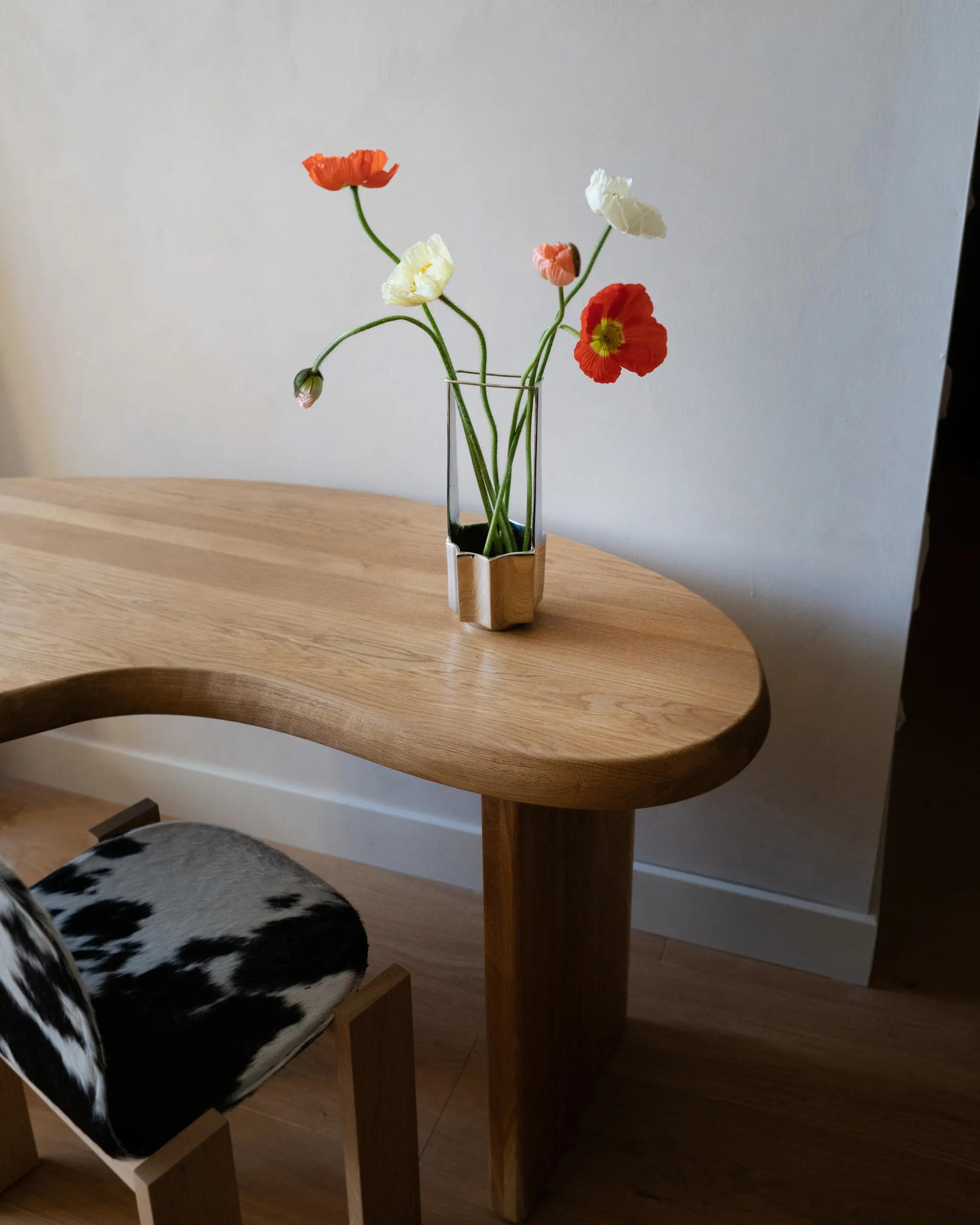 Ikebana vaas 30 cm, Messing Hein Studio