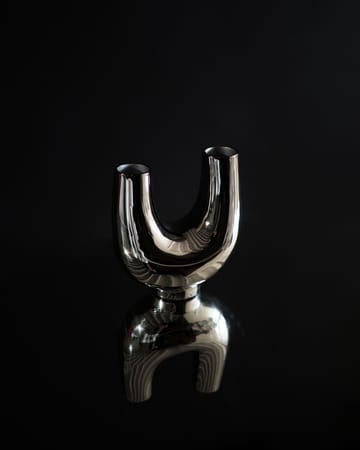 Kazumi vaas - Nikkel - Hein Studio
