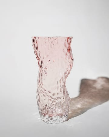 Ostrea Rock vaas glas 30 cm - Pale rose - Hein Studio