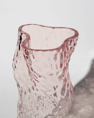 Ostrea Rock vaas glas 30 cm - Pale rose - Hein Studio