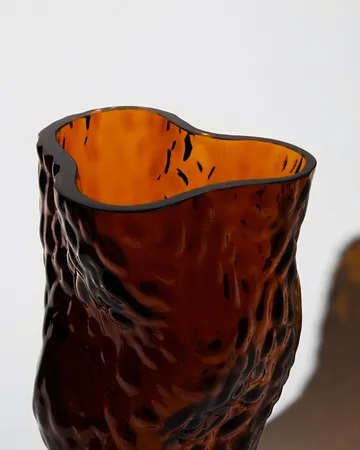 Ostrea Rock vaas glas 30 cm - Rust - Hein Studio